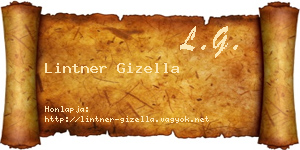 Lintner Gizella névjegykártya