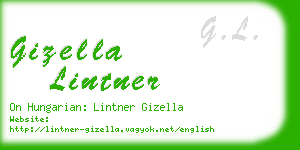 gizella lintner business card